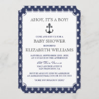 Baby shower | Ancre nautique de la marine officiel