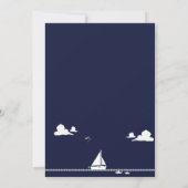Invitation Baby shower Ancre nautique :Invitation (Dos)