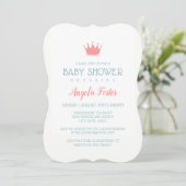 Invitation Baby shower anglais d'Union Jack de roses (Debout devant)