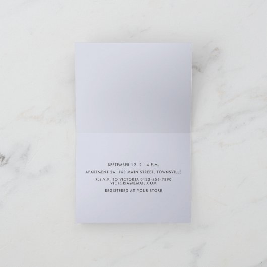 Invitation Baby shower animal amusant (Intérieur)