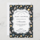 Invitation Baby Shower Animal Bohème Céleste (Devant)