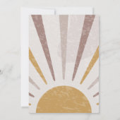 Invitation Baby shower animal Boho neutre par sexe (Dos)