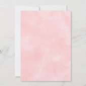 Invitation Baby shower animal de bois de forêt Rose broussail (Dos)