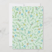 Invitation Baby shower animal de forêt amis de la forêt (Dos)