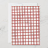 Invitation Baby shower animal de la ferme Red Barn (Dos)