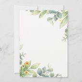 Invitation Baby shower animal de la forêt mignonne (Dos)