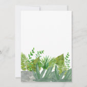 Invitation Baby shower animal de la jungle mignonne (Dos)