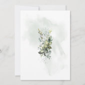 Invitation Baby shower animal forestier Animaux boisés (Dos)