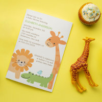 Baby shower animalier de la jungle