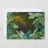 Invitation Baby shower animalier de la Jungle (Dos)