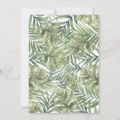 Invitation Baby shower animalier rose Safari (Dos)