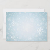 Invitation Baby shower Animaux d'hiver (Dos)