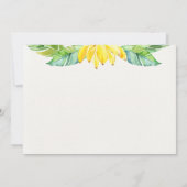 Invitation Baby shower Animaux Safari mignons (Dos)