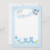 Invitation baby shower announcement for TWIN BOYs (Dos)