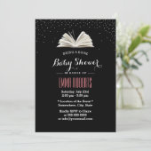 Invitation Baby shower Apporter une demande de livre Points C (Debout devant)