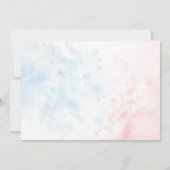 Invitation Baby shower aquarelle (Dos)