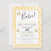 Invitation Baby shower Aquarelle (Devant)