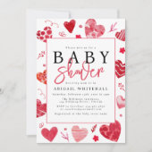 Invitation Baby shower Aquarelle (Devant)