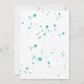 invitation baby shower | Aquarelle d'Aqua (Dos)