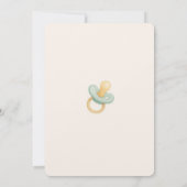 Invitation Baby shower Aquarelle douce (Dos)