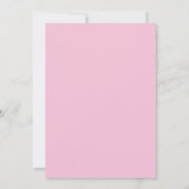 Invitation Baby shower aquarelle florale rose (Dos)