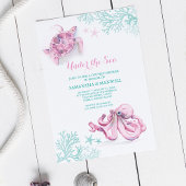 Invitation Baby shower Aquarelle Sous La Mer