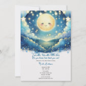 Invitation Baby shower Aquarelle Twinkle Little Star (Devant)