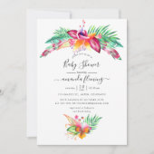 Invitation Baby shower aquatique Tropical Summer Beach (Devant)