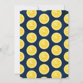 Invitation Baby Shower arbre citron aquarelle moderne (Dos)