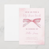 Invitation baby shower arc (Devant / Derrière)