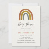 Invitation Baby shower arc-en-ciel (Devant)