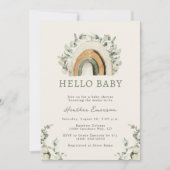 Invitation Baby shower arc-en-ciel (Devant)