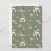 Invitation Baby shower arc-en-ciel (Dos)