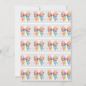 Invitation Baby shower arc-en-ciel (Dos)