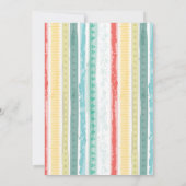 Invitation Baby shower arc-en-ciel (Dos)