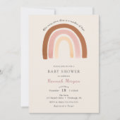 Invitation Baby shower arc-en-ciel (Devant)