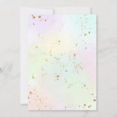 Invitation Baby shower arc-en-ciel aquarelle (Dos)