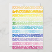 Invitation Baby shower arc-en-ciel aquarelle (Dos)