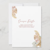 Invitation Baby shower arc-en-ciel Boho (Dos)