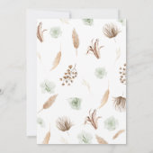 Invitation Baby shower arc-en-ciel Boho (Dos)