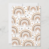 Invitation Baby shower arc-en-ciel Boho (Dos)
