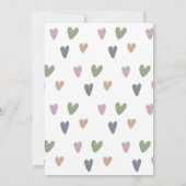 Invitation Baby shower arc-en-ciel bouché Boho (Dos)