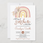 Invitation Baby shower arc-en-ciel Pampas Grass Boho (Devant)