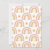 Invitation Baby shower arc-en-ciel Pampas Grass Boho (Dos)