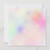 Invitation Baby shower arc-en-ciel Pastel (Dos)