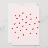 Invitation Baby shower arc-en-ciel rouge  (Dos)