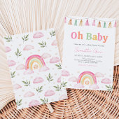 Invitation Baby Shower Arc-en-Ciel Sunshine