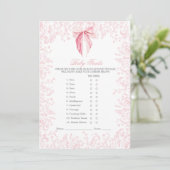 Invitation baby shower arc rose (Debout devant)