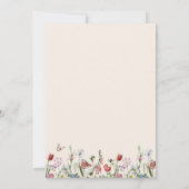 Invitation Baby shower Arch & Fleurs sauvages (Dos)