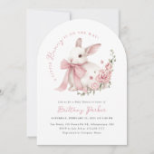 Invitation Baby shower Arch Little Bunny (Devant)